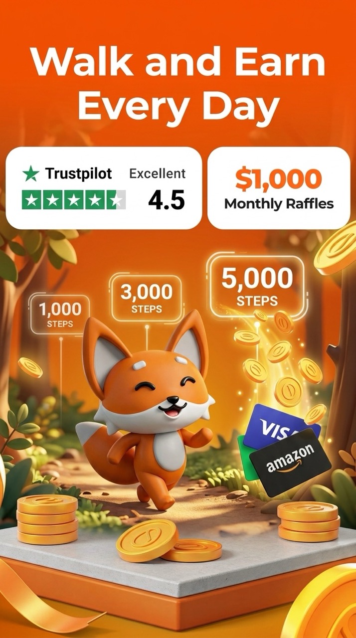 Scrambly walk & earn reward