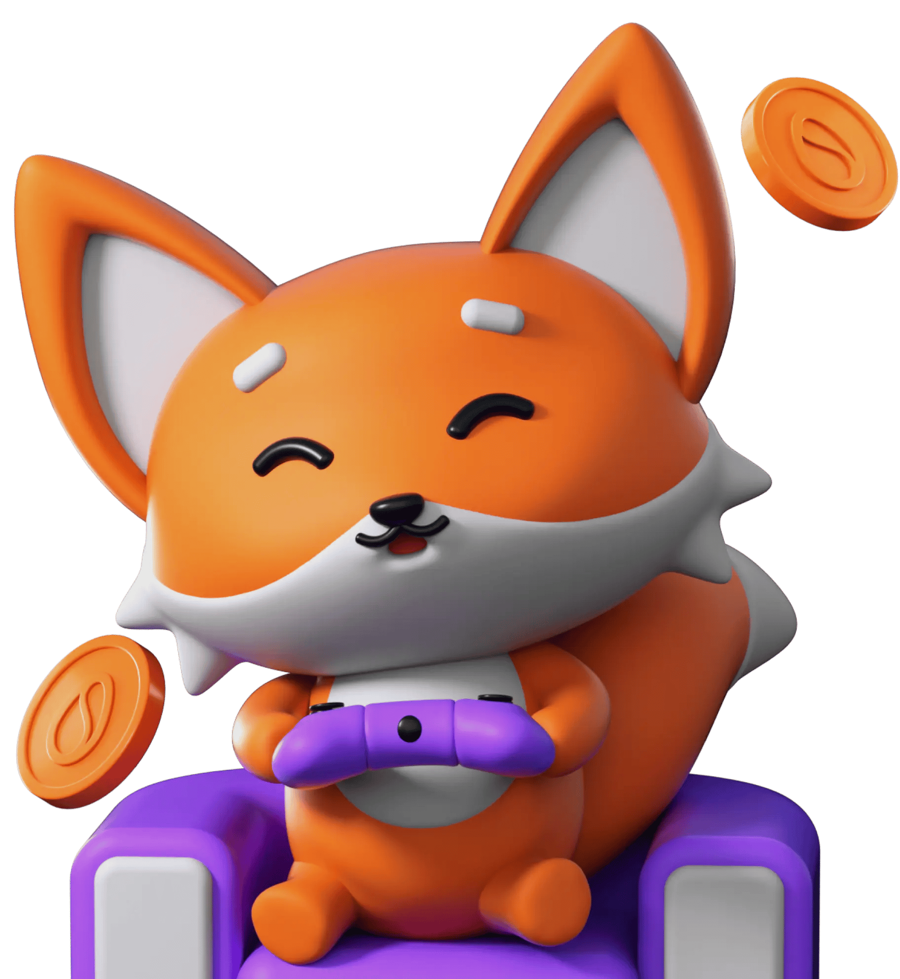 Scrambly fox playing games